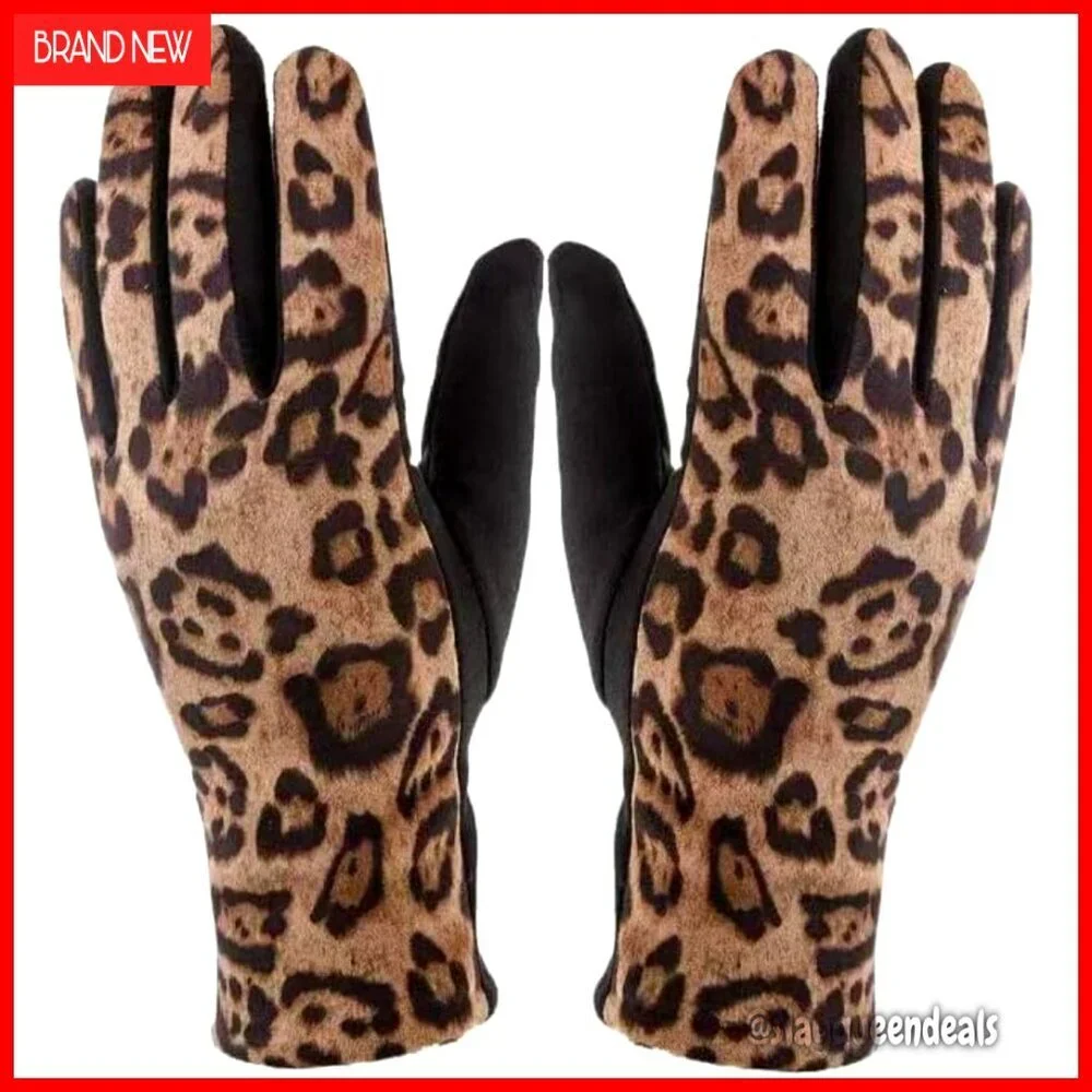 Women's Touchscreen Fleece Gloves for Cold Weather, One Size Fits Most